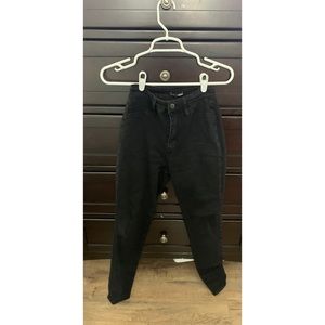 High waisted black jeans